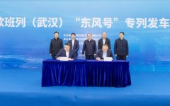 中欧班列（武汉）“春风号”专列首发 96辆汉产
